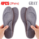 2Pairs Self Heating Insoles Thermostatic Thermal Insole Massage Memory Foam Arch Support Shoe Pad Heated Pads Winter Men Women