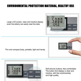 Portable Pedometer With LED Display Calorie Kilometer Counter Pedometer With Clip 7 Days Memory Pedometer Daily Target Monitor