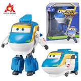 Super Wings 5 Inches Transforming Jett Dizzy Donnie Deformation Airplane Robot Action Figures Transformation Animation Kid Toys