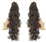 Synthetic Long Wavy Claw Clip On Ponytail Drawstring Hairpiece Wave Curly Black Brown Blonde Ombre Fake Hair for Women