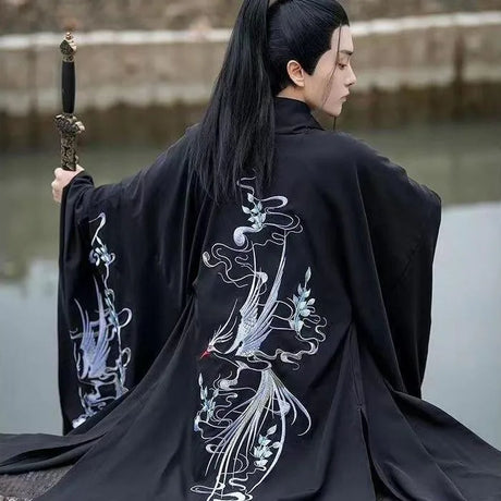 Chinese silk robe ancient knight hanfu men women aldult Kimono Swordsman hanfu Traditional Vintage Ethnic cosplay Dance Costume