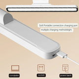 Led Desk Lamp Hanging Magnetic Table Lamp Usb Rechargeable Light Stepless Dimming Lamp Bedroom Cabinet Light Reading Night Light