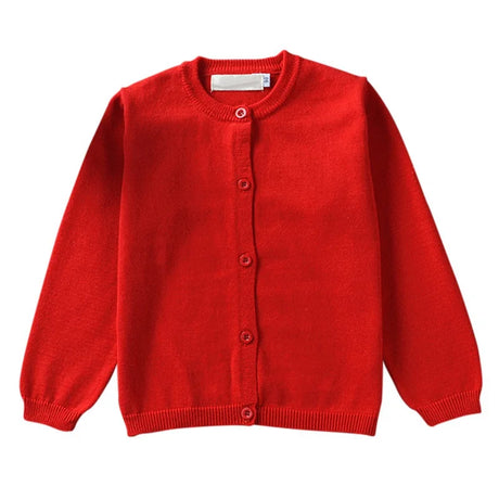 Autumn Kids Sweater Coat Baby Warm Knitwear Children Cardigan Toddler Boys Girls Long Sleeve Solid Cotton Sweater Jackets