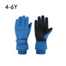 Waterproof Adult Kids Ski Gloves Thick Children Mittens Snowboard Outdoor Snow Child Winter Gloves for Boys Girls Fleece Lining