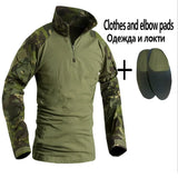 Softair Paintball Work Clothing Military Shooting Uniform Tactical Combat Camouflage Shirts Cargo Knee Pads hunting Pants Suits