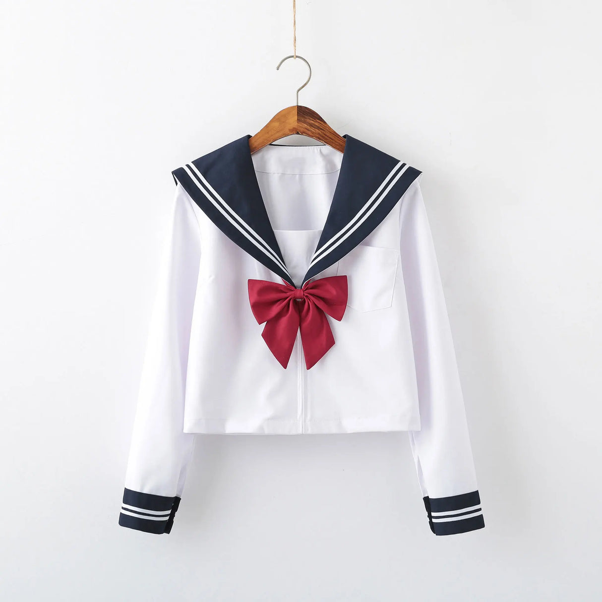 Japanese School Uniform Suit Sailor JK S-2XL Basic Cartoon Girl Navy Sailor Uniform Black sets Navy Costume Women girl costume