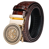 High Quality Mens Belts Black Brown Blue White Green Leather Straps Casual Gold Automatic Buckles Waistband Belt for Men Wedding