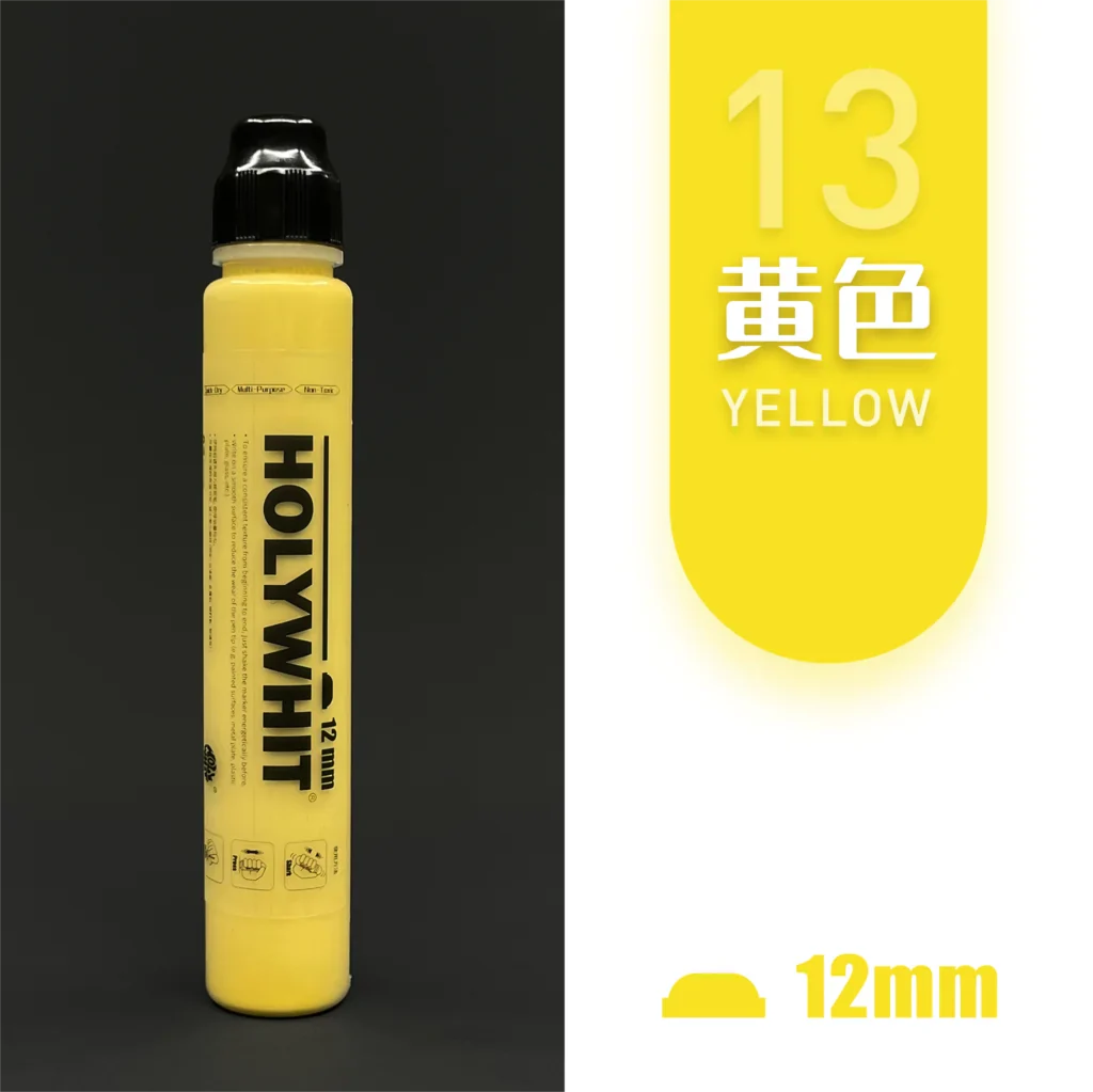 Holywhit Graffiti Flowing Markers Pen 12mm / 50ml Oily Round Head Signature Pen Oily Waterproof Paint Pen Can Add Ink