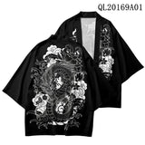 Plus Size XXS-6XL animal Print Loose Japanese Streetwear Cardigan Women Men Harajuku Haori Kimono Cosplay Top Shirts Yukata