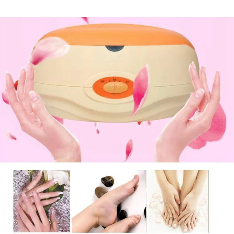 Epilator Hand Paraffin Therapy Bath Wax Heater Pot Warmer Beauty Salon Spa Equipment Keritherapy System Orange