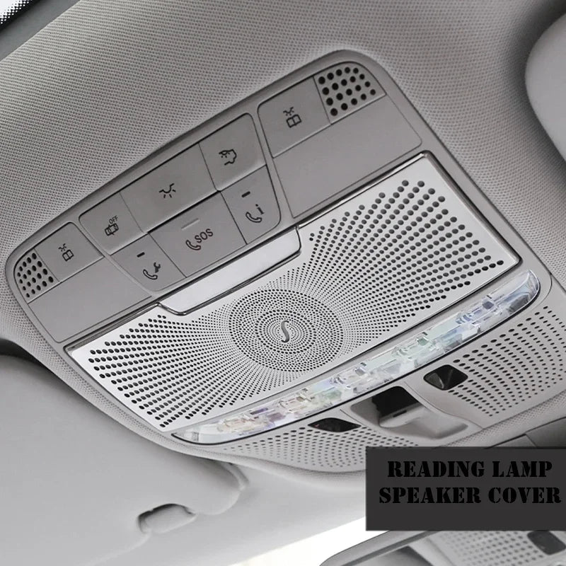 For Mercedes Benz S class S320 S350 W222 Car Gate Door Loudspeaker Pad Audio Speaker Cover Trim Frame Sticker Accessories