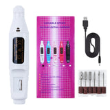 Electric Nail Drill Machine Set Grinding Equipment Mill For Manicure Pedicure Professional Strong Nail Polishing Tool