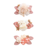 Baby Accessories Princess Flower Hairpins for Baby and Little Girl Imitation Headdress Kids Princess Hair Accessories 3 Pcs Set