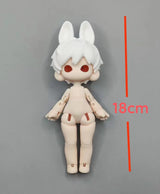 BJD girl's doll Bunny joint doll 18cm elf rabbit toy Kawaii DIY doll 3D printing toy free delivery project