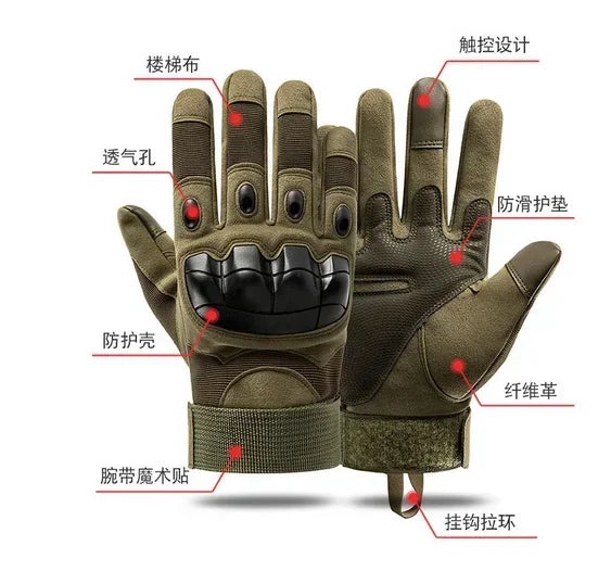 Seals Full Finger Tactical Protective Gloves Male Special Forces Training Fighting Outdoor Bicycle Riding Camouflage Gloves