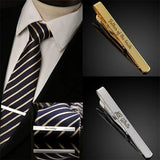 Personalized Engraved Tie Clip/Cufflinks for Men Customized DIY Logo Tie Clips Custom Engraving Names Stainless Steel Jewelry