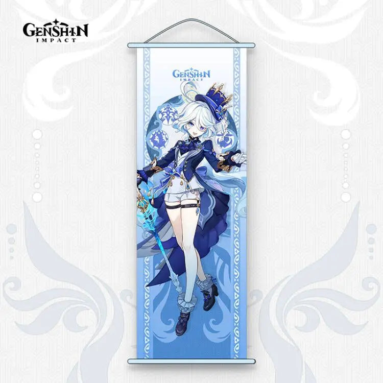 Genshin Impact Xianyun Navia Fontaine Furina Neuvillette Wriothesley Focalors Baizhu Kaveh Gift Box Include Keychain Doll Pillow