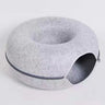 Donut Cat Bed Hiding House Indoor Tunnel Toys Pet Products Houses And Habitats Kittens Goods Removable Cat Bed Nest Accessories