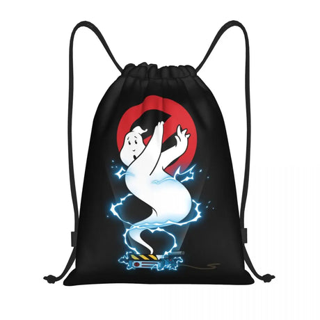 Ghost Buster Logo Drawstring Bags Women Men Portable Sports Gym Sackpack Supernatural Comedy Film Training Backpacks