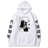 Anime Jujutsu Kaisen Hoodies Men Satoru Gojo Print Sweatshirt Autumn Winter Harajuku Hoody Hooded Streetwear Plus Size Hoodie