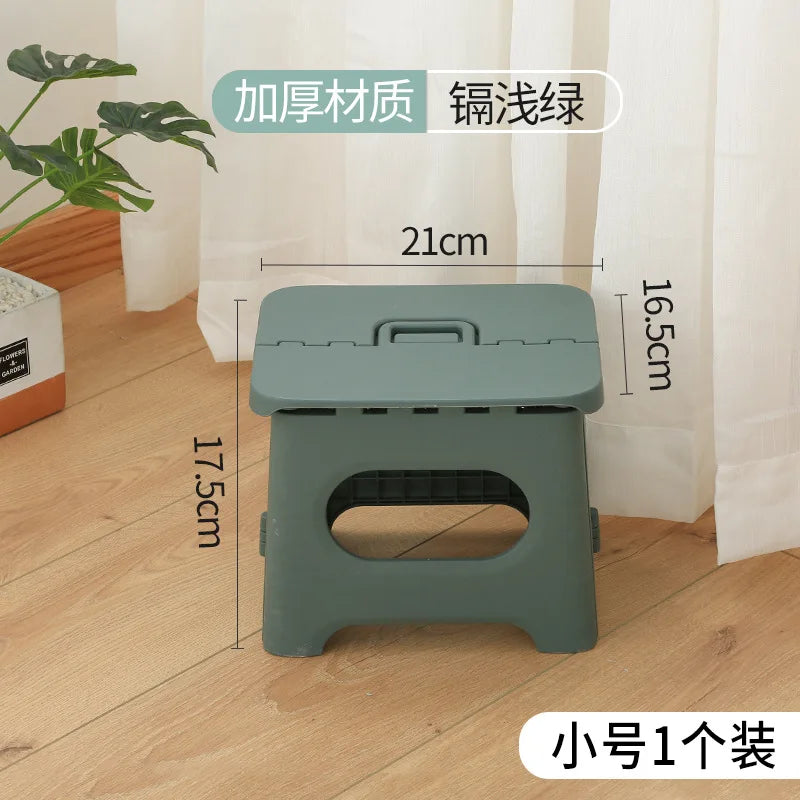 Portable Plastic Folding Stool Outdoor Fishing Stool Small Stool Kindergarten Children's Bench Adult Low Stool Folding Stool