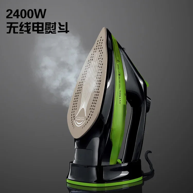 Houselin Non-Stick Soleplate Steam Iron for Clothes, 2400 Watts Ironing, Fabric Steamer, Garment Steamer, Powerful Steam