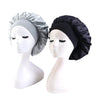 New 2 Pieces Silky Sleep Cap Women's Satin Bonnet Night Elastic Head Cover Hat Curly Hair Nightcap Night Hat Unisex Cap De Nuit