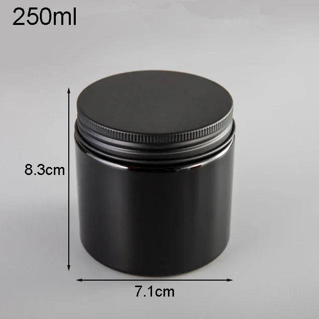 12Pcs Plastic Jar With Lids Clear Cosmetic Refillable Bottles Sample Pot Shampoo Cream Container Travel Accessories 200/250ML