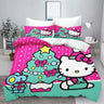 Hello Kitty With Pillowcase Bedding Set Duvet Cover Comforter Sets Universal, Suitable For Children And Adults  Home