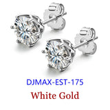 Premium 0.5-2ct Moissanite Diamond Stud Earrings for Women Orginal 925 Sterling Silver Screw Back Women Moissanite Earring 2024