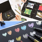 10/20 Color Metallic Paint Marker Pen Permanent Writing Rock Painting Photo Album Scrapbook Glass Wood Canvas Card Art marker