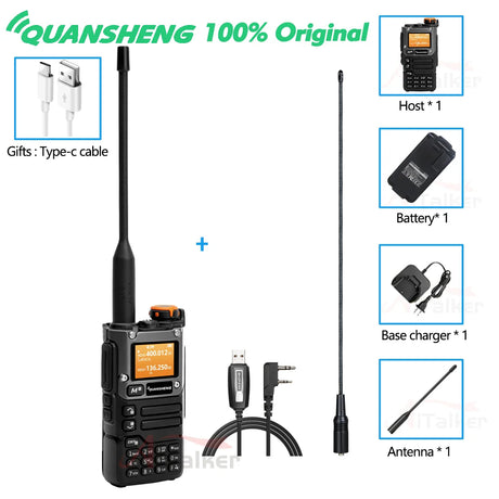 Quansheng Receiver UV K5 (8) Walkie Talkie Portable Am Fm Two Way Radio Commutator Station Amateur Ham Wireless Set Long Range