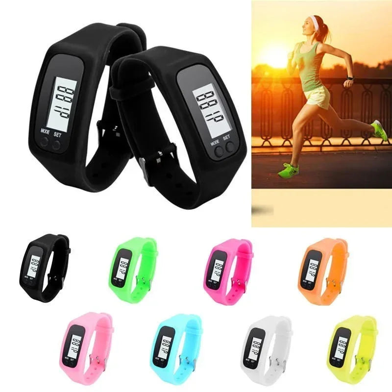 2022 Hot Sale New Battery Multifunctional 6 Colors Digital LCD Pedometer Running Calories Walking Distance Counter