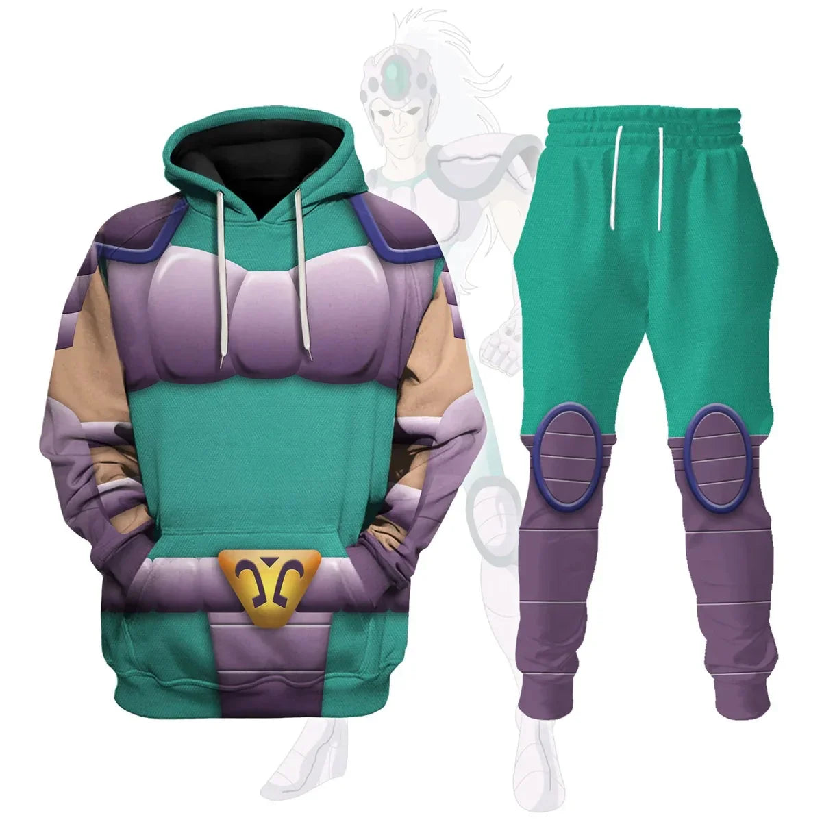 Popular Cosplay Anime Saint Seiya printed hoodie pants sets 3D Street Harajuku kid Tracksuit sets Men's Sports two-piece suits