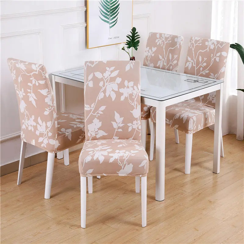 Dining Chair Cover Elastic Cheap Anti-dirty Slipcover Seat Chair Cover for Living Room Kitchen Wedding Banquet Party Removable