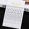 3D Gold Sun/Moon/Star Bronzing Nail Art Sticker 8*10cm Laser Star Moon Design Nail Decal Gold Silver Self-Adhesive Slider &*&