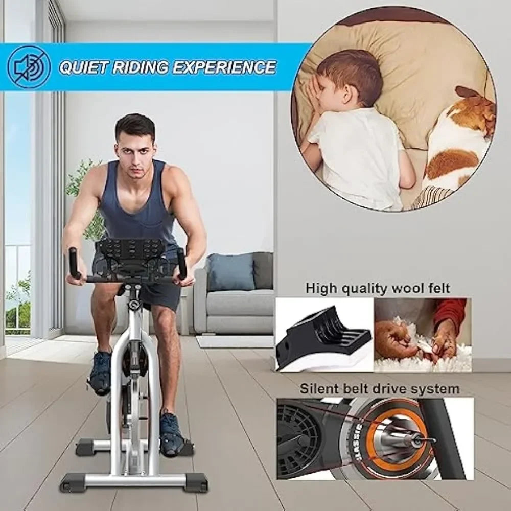 GOFLYSHINE Exercise Bikes Stationary,Exercise Bike Home Indoor Cycling Bike Home Cardio Gym,Workout Bike with Ipad Mount