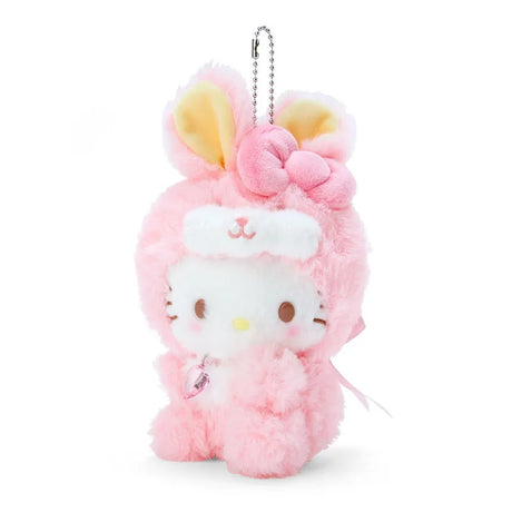 Sanrio Kuromi My Melody Rabbit Year Heart Shaped Diamond Plush Doll Pendant Kawaii Stuffed Toy Keychain Bag Accessories Gift