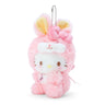 Sanrio Kuromi My Melody Rabbit Year Heart Shaped Diamond Plush Doll Pendant Kawaii Stuffed Toy Keychain Bag Accessories Gift