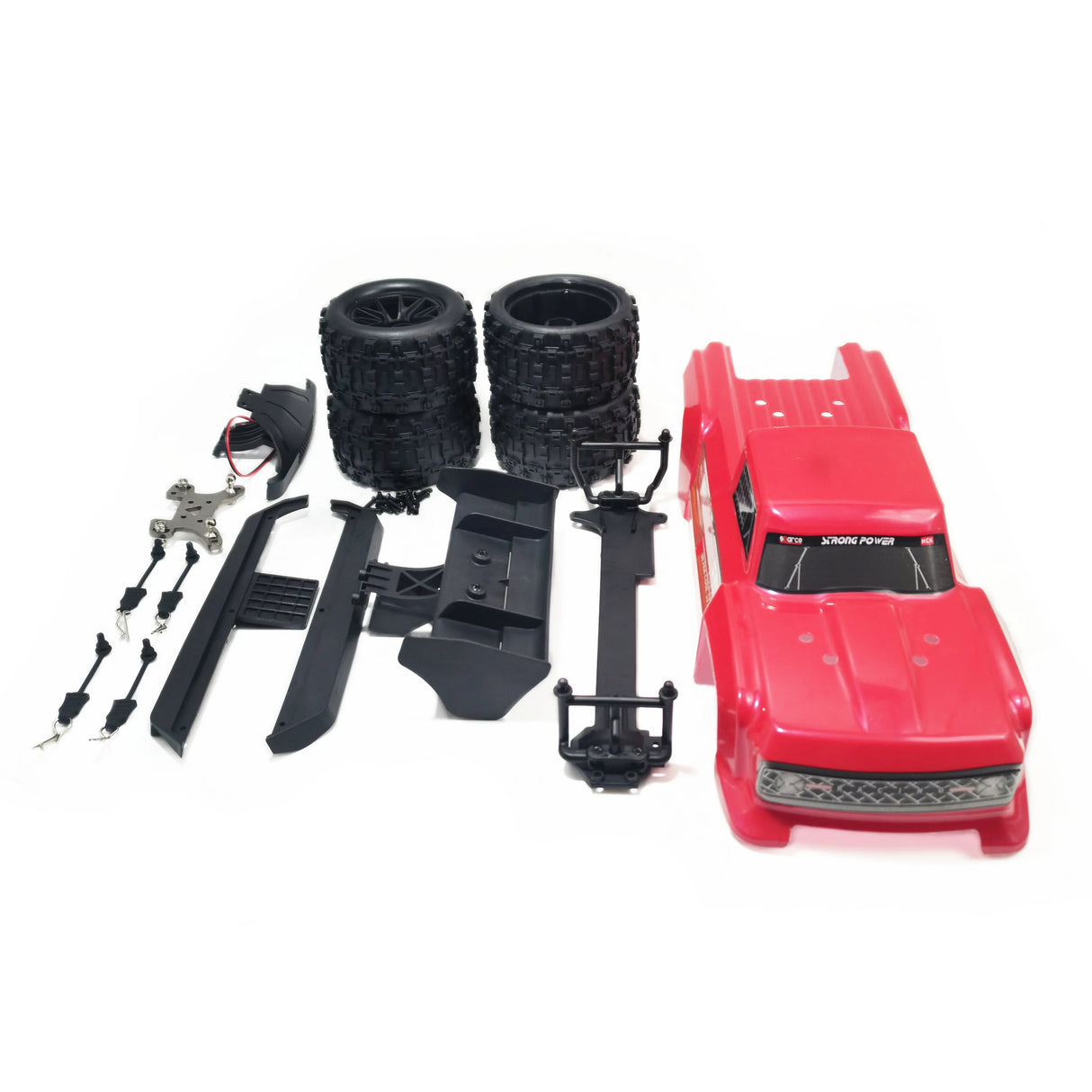 12 scale truck body set for wltoys 124019 124017 rc car truggy body frame set accessories parts