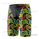 SPELISPOS New Summer Printing Men's Tights Swimming Shorts Sports Swim Training Swimsuit Diving Beach Surfing Quick Dry Trunks