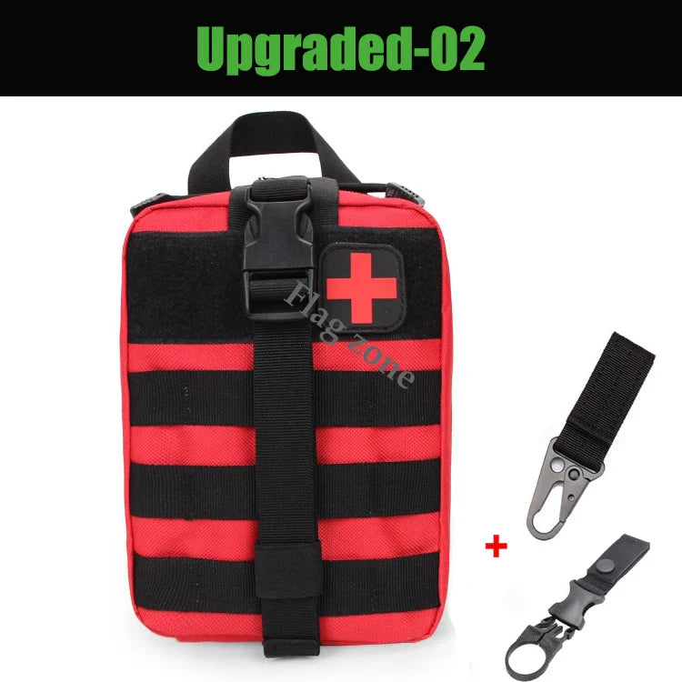 Tactical Molle First Aid Kit Survival Bag Emergency Pouch Military Outdoor Travel Waist Pack EDC Hunting Camping Lifesaving Case