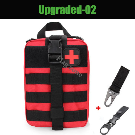 Tactical Molle First Aid Kit Survival Bag Emergency Pouch Military Outdoor Travel Waist Pack EDC Hunting Camping Lifesaving Case