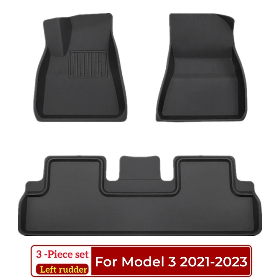 Model Y Model 3 Floor Mat 2017-2023 Luggage Mat Custom For Tesla Mat Trunk Mat 3D XPE All Weather Anti-Slip Set Floor Liner Mat