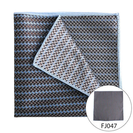 Men Pocket Square Light Coffee Beige Handkerchief Men Business Suit Pocket Towel Paisley Dot Blue Floral Handker Man Neckties