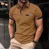 Summer New Men's Polo Shirt with High Quality Polo Collar Short Sleeve Casual Fake Pocket Business Fashion European Size Polo Sh