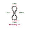 CF Lure Hard bait 30~46 Size DIY Stainless Steel 8 Knot Ring Customizable Jointed Ring Fishing