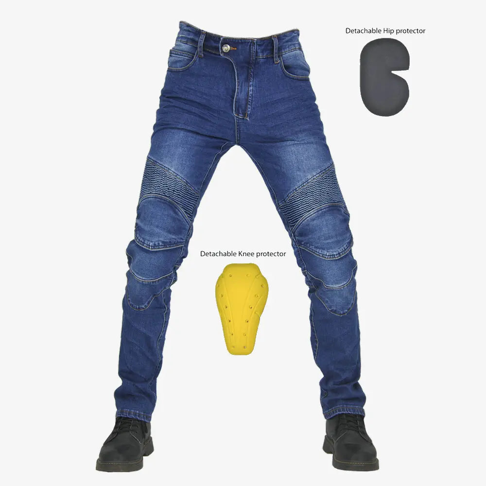 Men Jeans Men Motorcycle Pants Motorcycle Jeans Protective Gear Riding Touring Motorbike Trousers With Hip and Knee Gears