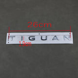 Rear Trunk Emblem Tiguan Logo Badge Sticker ABS Plastic Silver For VW Tiguan