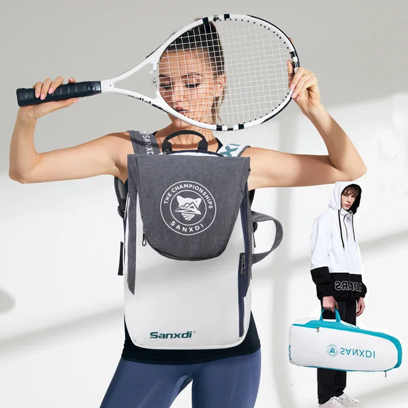 Badminton Bag Racquet Tennis Racket Backpack Padel Training Squash For Women Men Waterproof Foldable Outdoor Sports Rucksack Bag